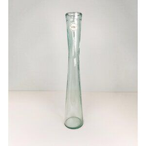 Vidros San Miguel tall green clear glass bud vase
